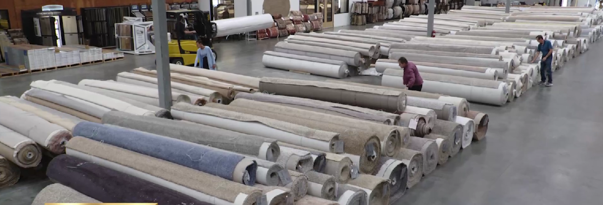 Carpet rolls at Marion's Carpets & Flooring Warehouse
