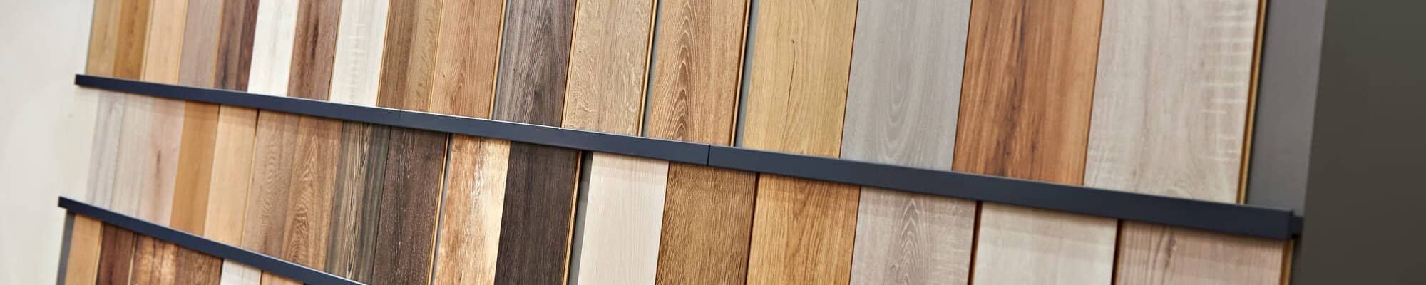 Flooring samples available in a local flooring showroom