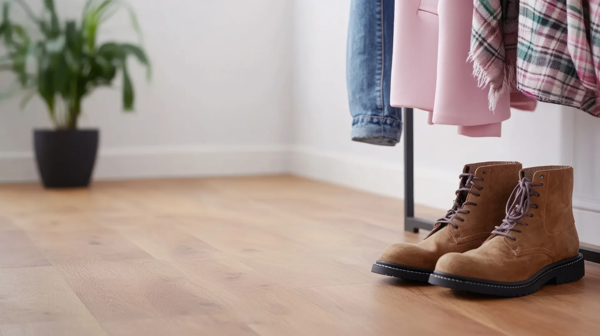 Laminate flooring in a home entry