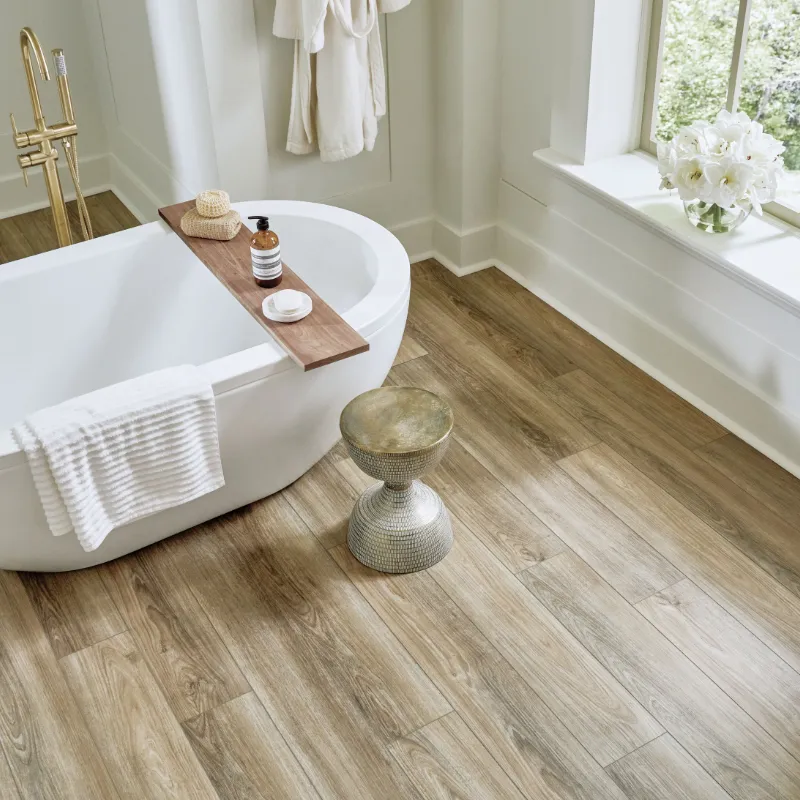 LuxeCraft flooring in a luxurious bathroom