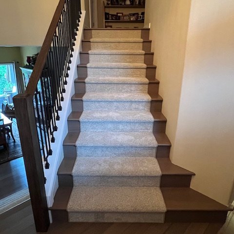 Custom stair runner in Wilsonville