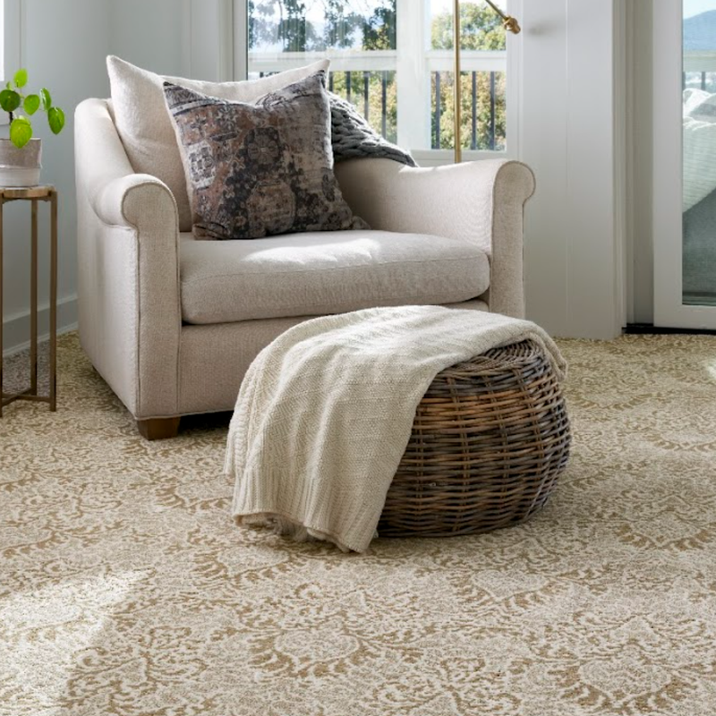 Patterned Carpet by Karastan Carpet in a family home
