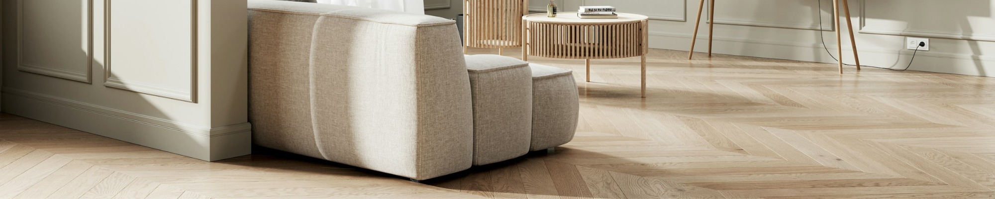 Wood floors in a stylish home